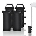 Canopy Weights Sand Bags for Weight Windproof Pop up Canopy Tent -(No Sand)-4 Pack-112LBS - color: Black