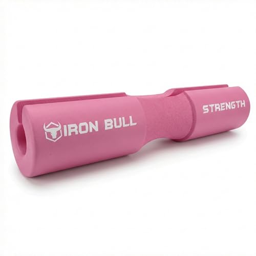 Advanced Squat Pad - Barbell Pad for Hip Thrusts, Squats & Lunges - Neck & Shoulder Squat Bar Pad Cushion Support Foam for Extra Comfort - color: Light Pink
