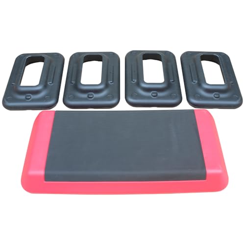 Adjustable Aerobic Stepper Platform for Home Fitness Workouts, Low-Impact Cardio Exercise Step with Non-Slip Surface