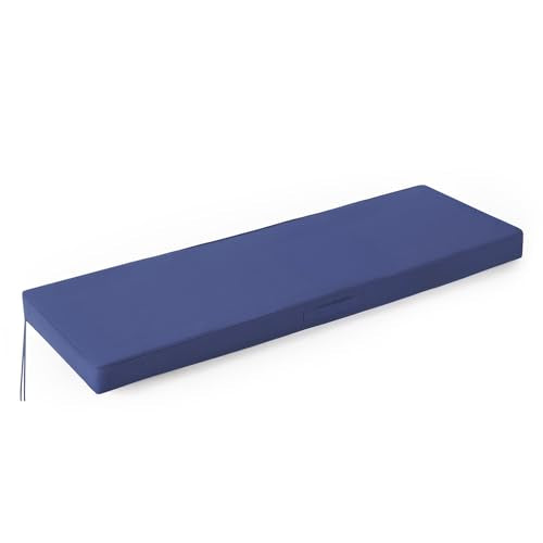 IPYNBAP Outdoor Bench Cushions for Outdoor Furniture, 59x18x3 Inch, Waterproof Bench Pillow, Fade Resistant Long Bench Seat Pads for Garden, Indoor, Porch Swing, Navy Blue - color: Navy Blue, size: 59×18×3 Inch