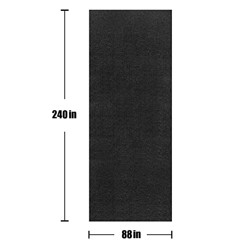 LINLA Premium Absorbent Oil Mat Contains Liquid Garage Floor Mat, Reusable, Washable, Protects Garage Floor or Driveway Surface, Shop,Parking, 7.4 ft x 20 ft - size: 7'5" x 20' (Rectangular)