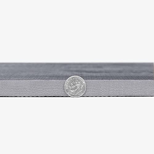 IncStores Premium Soft Wood Print Foam Flooring Tiles | Interlocking Foam Tiles for Home, Gym, Training and Yoga | 3/8 and 5/8 Inch - color: 3/8" - Grey, size: 24 Sq Ft