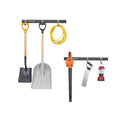 Rubbermaid Garage FastTrack 8-Piece Small Kit Black/Grey All-in-One Rail & Hook Wall Hanging Kit Wall Mounted Storage Solution for Home/Garage - size: 1 Rail, 7 Hooks
