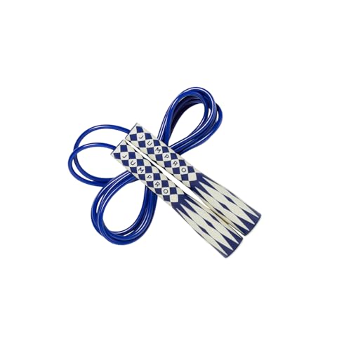 KSY Kids Jump Rope (Crystal Series) – Durable PVC Jump Rope for Kids Ages 6-12 – Lightweight, Adjustable, and Tangle-Free – Made in Korea - color: Navy