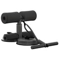 Sit Up Bar Foot Holder, Height Adjustable – Sit Up Assistance Device with 2 Strong Suction Cups – Essential Ab Workouts & Core Exercise Equipment for Home Workouts (Black)