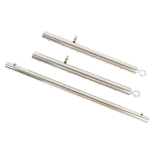 Heavy Duty Stainless Steel Expandable Silver Spreader Bar, Sports Aid Training Fitness Gear Pilates Aid Kit,Home Indoor Sports Yoga Set