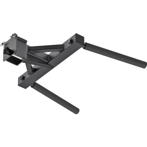 Dip Attachment for Power Cage with 5/8" or 1" Hole, Y-Shaped Dip Bar | Squat Rack Accessories with Non-Slip Foam Grips, Full Welded Steel, Power Rack Attachment for Home Gym Strength Training - color: E: Dip Bar Attachment(3x3 Rack, 5/8 & 1" hole)