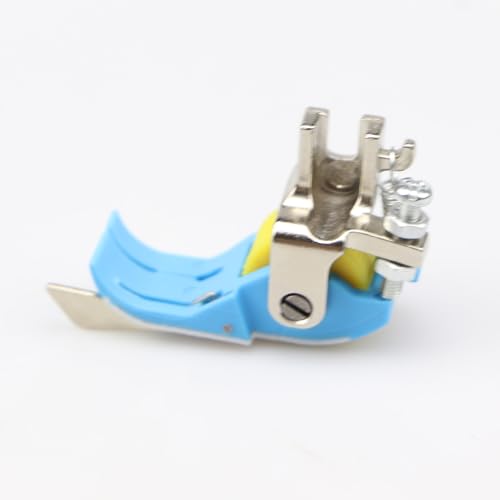 SP-18 Heavy-Duty Plastic Flange Roller Presser Foot for Industrial Single-Needle Sewing Machines - Compatible with Juki 8700/Brother 8100 Series (Precision Edge Guide & Anti-Skip Stitch) (SP-18R 1/4) - size: SP-18R 1/4