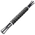 Muscle Roller Massage Roller Stick- Deep Tissue Fascia Blaster for Myofascial Pain Relief, Lymphatic Drainage & Body Sculpting, Handheld Physical Therapy & Recovery Tool (White Black) - color: White Black