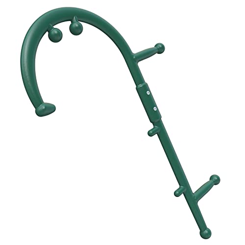 Back and Neck Massager - Greeen | for Trigger Point Fibromyalgia Pain Relief and Self Massage Hook Cane Therapy - color: Green