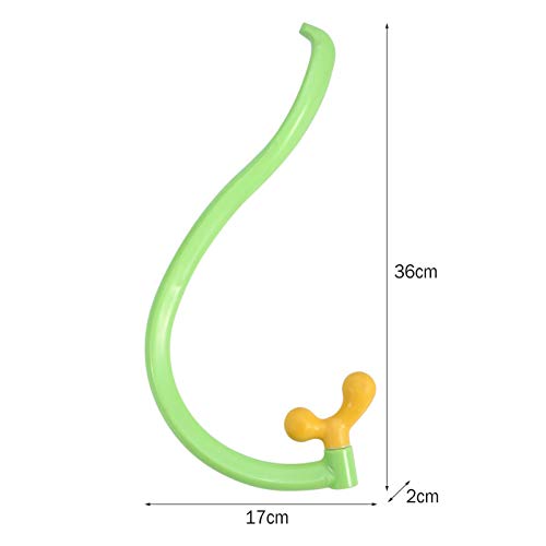 YUYTE Back Massager Stick Hook Dual Head Point Massager Pain Relief Pain Relief Massage Tool