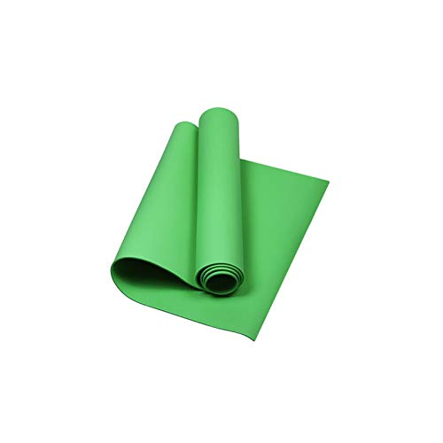 Non Slip Yoga Mat, Nonslip Durable Antitear Yoga Mat Non Slip,Professional 0.6 Inch Comfortable Exercise Mats for Home Workout for Exercises Home Sport Stretching Indoor Fitness Gym Floor Workouts - color: Green