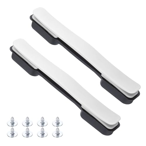 uxcell 2 Pcs Luggage Handle Replacement 8.5 Inch Suitcase Handle Carry Strap Plastic Pull Handle Grip Luggage Replacement Parts with Screws for Suitcase Box Luggage Case, White - color: White