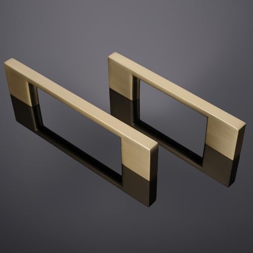 10 Pack 5 Inch(128mm) Cabinet Pulls Champagne Bronze Kitchen Cabinet Handles Zinc Alloy Drawer Pulls Solid Cabinet Hardware - color: Champagne Bronze, size: 5'' Hole Center(128mm)