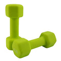Saorzon Dumbbells Set of 2 Exercise Fitness Dumbbell for Home Gym Free Weights Hand Hex Dumb Bells - color: Green, style: 4 Pounds,Pair