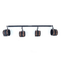 3 in 1 Heavy Duty Stainless Steel Expandable Spreader Bar with 4pcs PU Blue Adjustable Straps,Workout Bar for Home Gym Training Bar,Portable Detachable Pilates Kit - style: Black+Black Leopard Kit