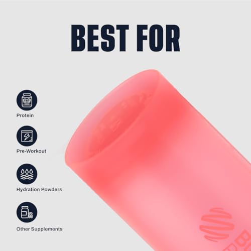 BlenderBottle Classic V2 Shaker Bottle Perfect for Protein Shakes and Pre Workout, 28-Ounce, Light Pink - color: Light Pink, size: 28 Ounces