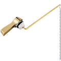 Hibbent Universal Metal Front Mount Toilet Handle Replacement Kit | Shinny Gold Solid Brass Toilet Flush Tank Lever, Stainless Steel Flapper Chains for Most Toilet Tanks - color: Polished Brass, style: Upgraded Front Mount