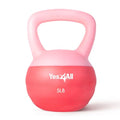 Yes4All Soft Kettlebell, PVC Strength Training Kettlebells for Women, Floor Protection & Quiet, Wide Handle, Aesthetic Soft Weights (5,10,15,20lb) for Home Gym, Fitness Beginners - color: 05lb - Pink
