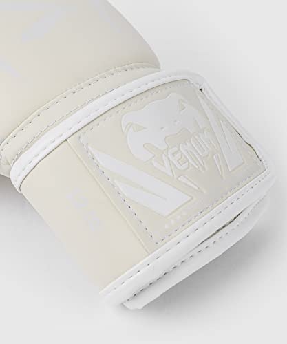 Venum Elite Boxing Gloves - color: White/Ivory, size: 10-Ounce