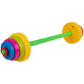 Hey! Play! Kids Exercise Equipment Collection: Strength Training, Cardio, Endurance, and Active Play Essentials - Kids Barbell Set - style: Kids Barbell with Adjustable Plates
