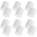 12 PCS Sweatbands Sports Wristband, Sweat Absorbent, for Basketball, Tennis, Football, Running - color: white