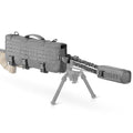 Savior Equipment 20" MOLLE Tactical Rifle Scope Carry Case & Muzzle Cover w/Hook Backing, Padded 600D Heavy Duty Polyster to Protect Firearm During Transportation - color: SW Gray