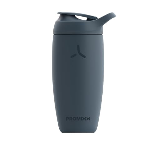 Promixx Pursuit Shaker Bottle - Insulated Stainless Steel Water Bottle and Shaker Cup - 18oz - Midnight Blue - color: Midnight Blue