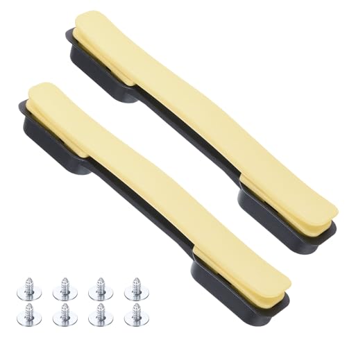 uxcell 2 Pcs Luggage Handle Replacement 8.5 Inch Suitcase Handle Carry Strap Plastic Pull Handle Grip Luggage Replacement Parts with Screws for Suitcase Box Luggage Case, Fruit Yellow - color: Fruit Yellow