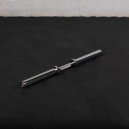 Titan Fitness Single 36in Loadable Olympic Dumbbell Bar, 400 LB Capacity, Knurled Handle for Home Gym Strength Training