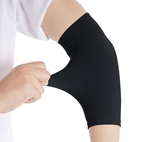 HOVEOX 3 Pairs Tattoo Cover Up Sleeve Forearm Tattoo Cover Tattoo Cover Up Compression Sleeves Arm Sleeves for Women Men - color: Black