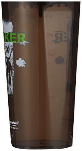 Smartshake Lite Justice League Protein Shaker Bottle 800ml – DC Comics Water Bottle, Leakproof BPA Free Gym Shaker Bottle for Protein Shakes And Protein Powder - Joker Logo - style: The Joker