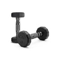 CAP Rubber Coated Dumbbell Weights, Free Weights for Home Gym Strength Training, Anti-Roll Hex Dumbbells with Black, Chrome & Comfort Grip Handles, Pairs & Sets - size: 3 lb - Pair, style: 12-Sided - Black Handle