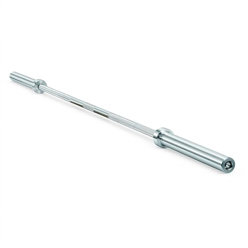 CAP Olympic Barbell - 5FT, 6FT, & 7FT Strength Training Weight Bars, Multiple Options - size: 7 ft (85") - Chrome, style: Elite