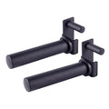 AmStaff Fitness Olympic Weight Plate Holder for Power & Squat Racks – Fits 2x2, 2.33x2.33, 3x3 Inch Tubes, 1" Hole – Storage Horns for Weight Plates on Power Rack – Pair - style: 2.33"x2.33" Tube Racks