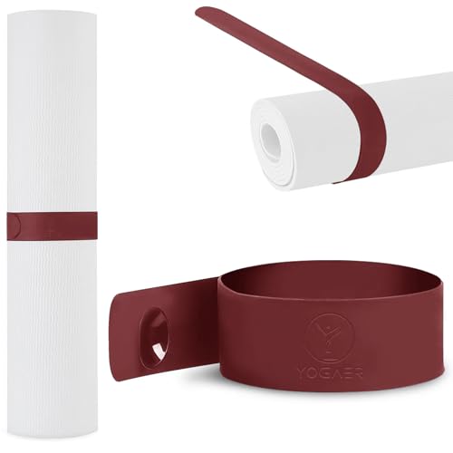 Yoga Mat Carrier Strap, Adjustable Thick Straps Sling for Carrying Large Mats, Stretching Band - color: Slap Band Red