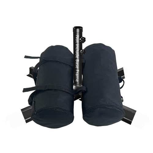 Umbrella Base Weight Sand Bags, 2 x 50 LBS Fillable Sand Bag for Umbrella Base, Cantilever Patio Umbrella, Trampoline, Outdoor Garden Backyard Furniture (Without Filler) - color: New-2 pack（52lbs each）