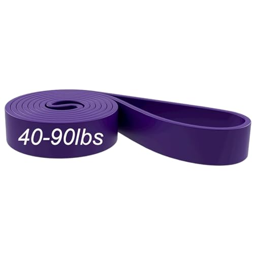 Resistance Bands Pull Up Assistance Bands for Men & Women Working Out Body Stretching Exercise Fitness Training Physical Therapy at Home Office Gym - color: Purple