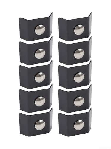 10 Pack Mat Connectors Garden Fencing, 40x35mm Hot Dip Galvanized Steel Corner Brackets, Weather Resistant Pole Fixing Clips
