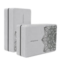 nuveti Yoga Blocks Set of 2, High Density Yoga Brick Foam Blocks to Improve Strength, Flexibility and Balance Brick Foam Blocks - color: Grey
