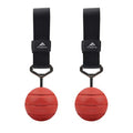 Rock Climbing Solid Training Cannonball Bomb Power Pull Up Ball Hold Grips for Straps for Finger, Forearm, Biceps, Back Muscles - color: Red (Groove 3")