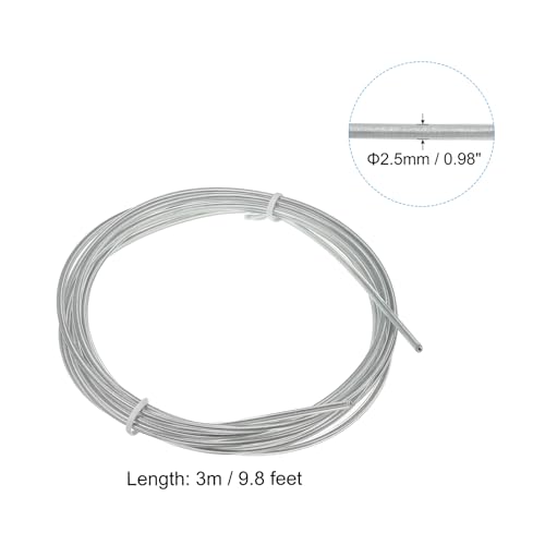 PATIKIL Speed Jump Rope Replacement Cable, Professional Skipping Rope Steel Wire Replace for High Speed Jump Ropes - color: White