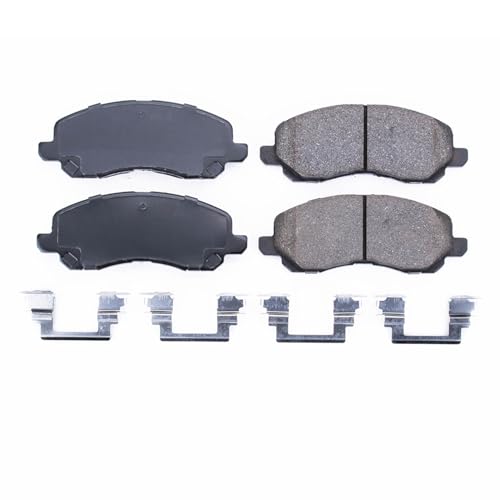 PowerStop Front Brake Pads for Chrysler 200 2011-14 |Sebring 2001-02 |Sebring 2004-05 |Sebring 2007-10 |Dodge Avenger 2008-14 - Z17 Ceramic Brake Pads with Installation Hardware, 17-866 - style: 17-866