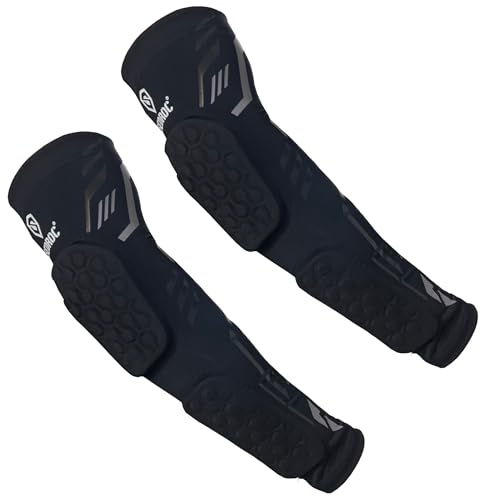 Sedroc Elbow Pads, Padded Arm Guards Forearm Protection Sleeves - color: Black Pair, size: XX-Large