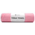 Eunzel Hot Yoga Towel - Microfiber Non Slip Yoga Mat Towel with Grip Dot Sweat Absorbent Towel for Hot Yoga, Pilates and Fitness 72" x 24", Pink/White - color: Pink/White