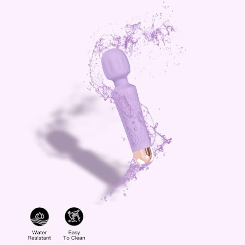 Niclove The Upgraded 3-in-1 Personal Massager – 3H Powerful Vibration, Quiet & Waterproof – 20 Modes 8 Speeds Muscle Therapy Stick for Deep Tissue, Sports Recovery, Cordless & Travel Friendly (Purple) - color: Purple