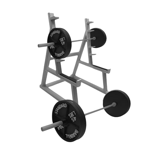 Squat Rack Pen Holder, Funny Barbell Pen Holder, Mini Modern Desktop Barbell Rack Pencil Organizer Ornament for Home Office(COLOR:gray+black)