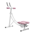 Dual Track Ab Machine for Home Abs Workout Foldable Core Trainer | Foldable Ab Machine featuring 330 lbs capacity rotating knee pad LED display and 3 level adjustable core workout design