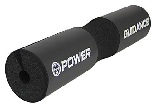 POWER GUIDANCE Barbell Squat Pad - Neck & Shoulder Protective Pad - Great for Squats, Lunges, Hip Thrusts, Weight Lifting & More - Fit Standard and Olympic Bars Perfectly - color: Black