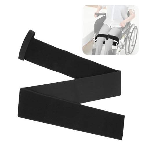 Wheelchair Thigh Leg Strap with Handle, One Handed Release Wheelchair Strap Seat Belt Leg Support Strap for Elderly Dementia Paralysis Parkinson's - size: 1PCS With Handle